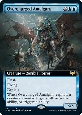 Image for Overcharged Amalgam (Extended Art) (363) (Innistrad: Crimson Vow) - Magic: The Gathering