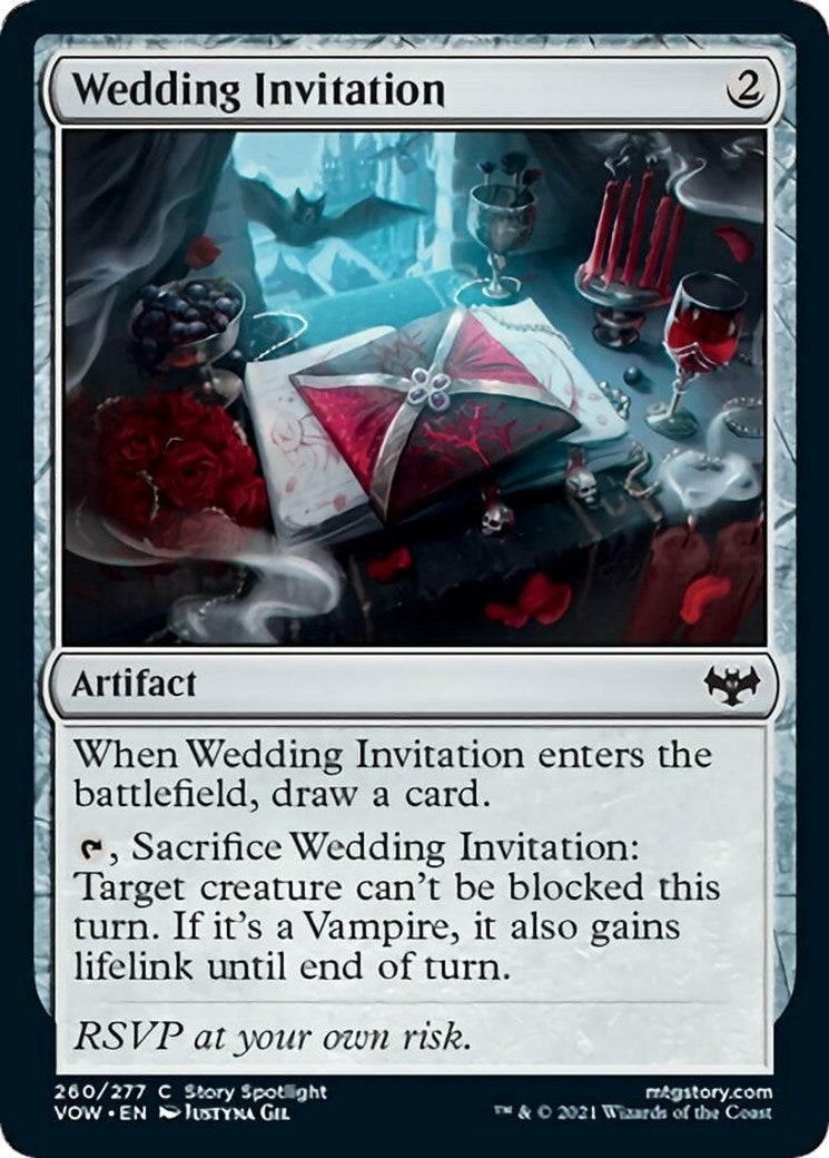 Image for Wedding Invitation (260) (Innistrad: Crimson Vow) - Magic: The Gathering