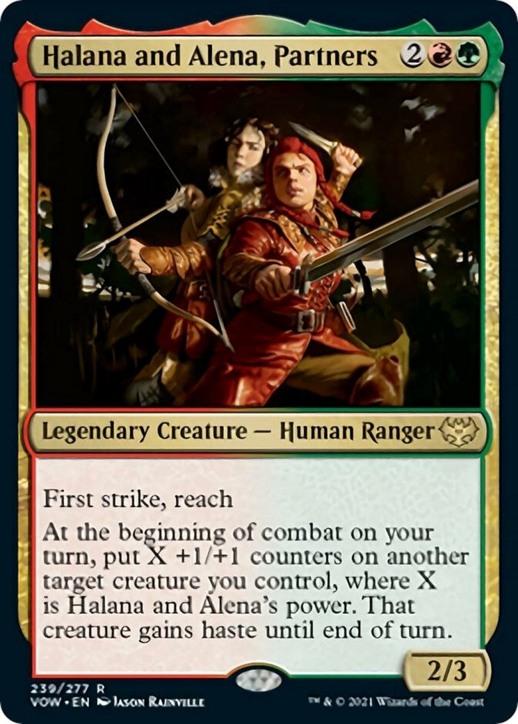 Image for Halana and Alena, Partners (239) (Innistrad: Crimson Vow) - Magic: The Gathering