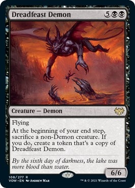 Image for Dreadfeast Demon (108) (Innistrad: Crimson Vow) - Magic: The Gathering