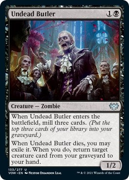 Image for Undead Butler (133) (Innistrad: Crimson Vow) - Magic: The Gathering