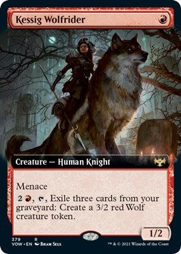 Image for Kessig Wolfrider (Extended Art) (379) (Innistrad: Crimson Vow) - Magic: The Gathering