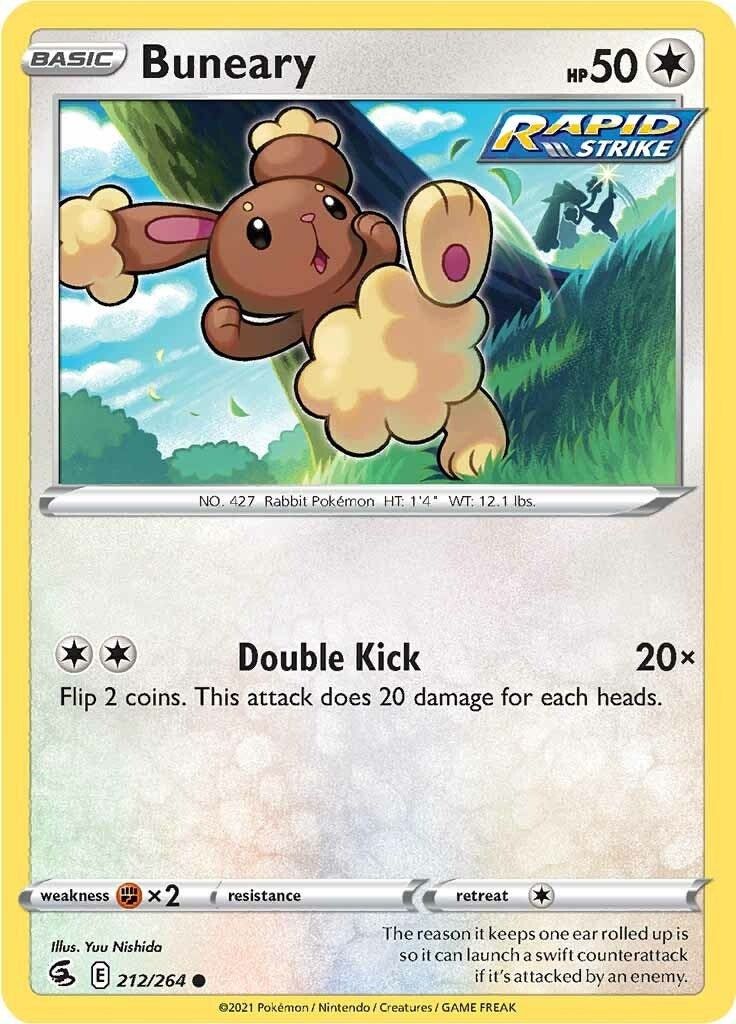 Image for Buneary (212/264) (SWSH08: Fusion Strike) - Pokemon