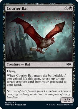 Image for Courier Bat (102) (Innistrad: Crimson Vow) - Magic: The Gathering