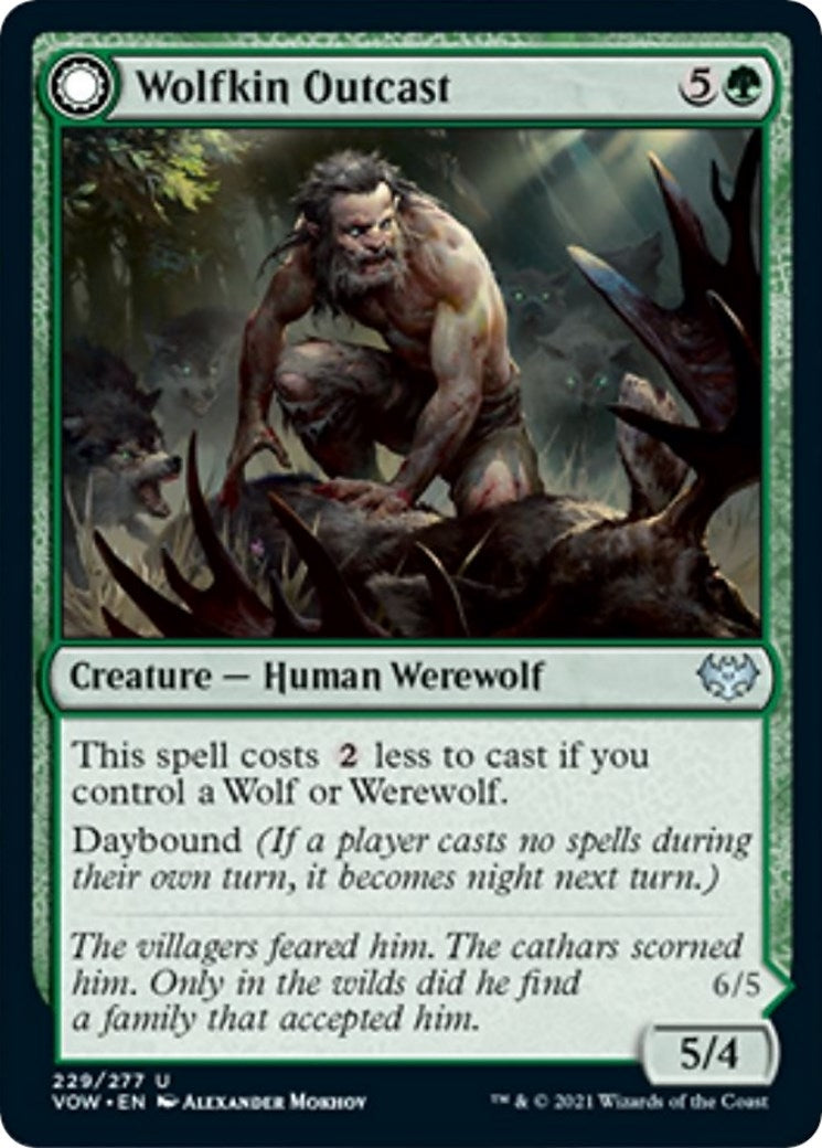 Image for Wolfkin Outcast (229) (Innistrad: Crimson Vow) - Magic: The Gathering