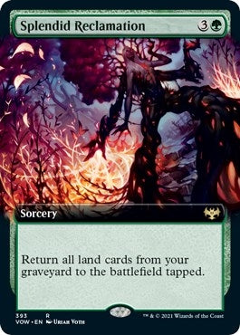 Image for Splendid Reclamation (Extended Art) (393) (Innistrad: Crimson Vow) - Magic: The Gathering