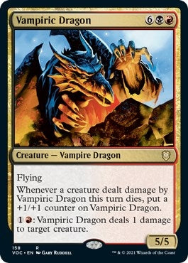 Image for Vampiric Dragon (158) (Commander: Innistrad: Crimson Vow) - Magic: The Gathering