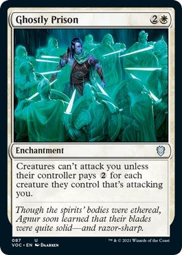 Image for Ghostly Prison (87) (Commander: Innistrad: Crimson Vow) - Magic: The Gathering