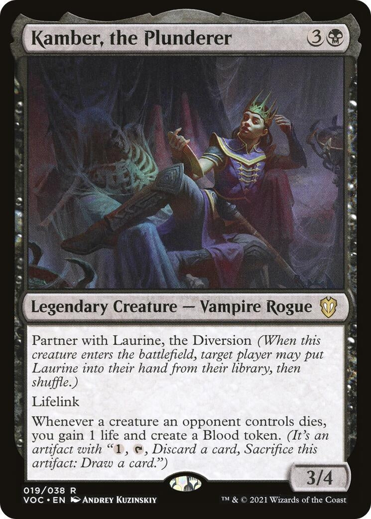 Image for Kamber, the Plunderer (19) (Commander: Innistrad: Crimson Vow) - Magic: The Gathering