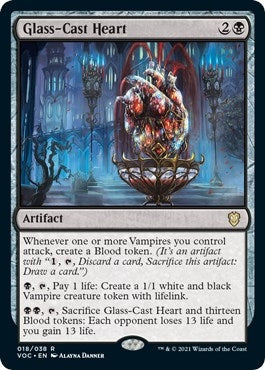 Image for Glass-Cast Heart (18) (Commander: Innistrad: Crimson Vow) - Magic: The Gathering