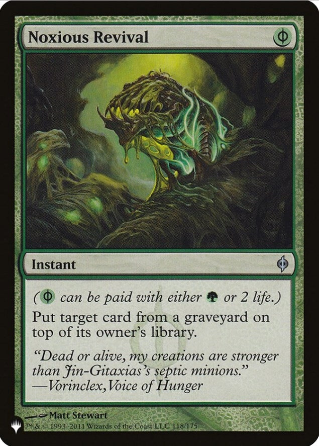 Image for Noxious Revival (118/175) (The List Reprints) - Magic: The Gathering