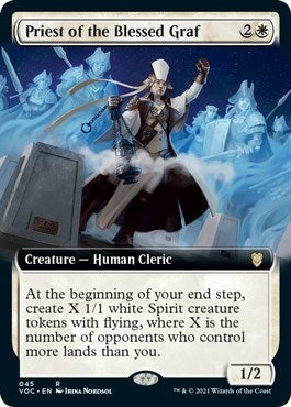 Image for Priest of the Blessed Graf (Extended Art) (45) (Commander: Innistrad: Crimson Vow) - Magic: The Gathering