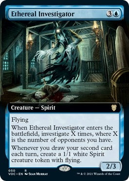 Image for Ethereal Investigator (Extended Art) (50) (Commander: Innistrad: Crimson Vow) - Magic: The Gathering