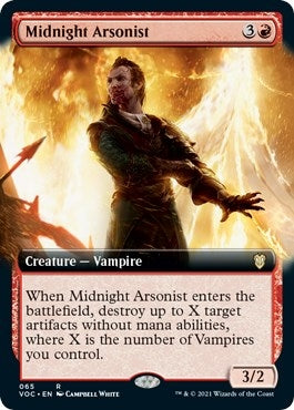 Image for Midnight Arsonist (Extended Art) (65) (Commander: Innistrad: Crimson Vow) - Magic: The Gathering