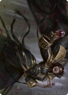 Image for Bloodcrazed Socialite Art Card (28) (Art Series: Innistrad: Crimson Vow) - Magic: The Gathering