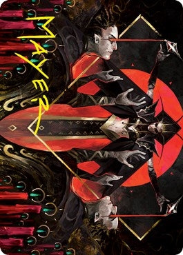 Image for Gift of Fangs Art Card (Gold-Stamped Signature) (34) (Art Series: Innistrad: Crimson Vow) - Magic: The Gathering