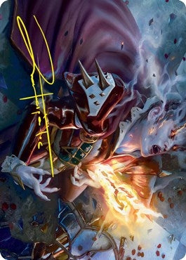 Image for Flame-Blessed Bolt Art Card (Gold-Stamped Signature) (44) (Art Series: Innistrad: Crimson Vow) - Magic: The Gathering