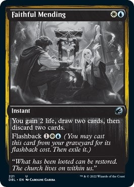 Image for Faithful Mending (221) (Innistrad: Double Feature) - Magic: The Gathering
