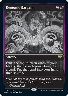 Image for Demonic Bargain (370) (Innistrad: Double Feature) - Magic: The Gathering