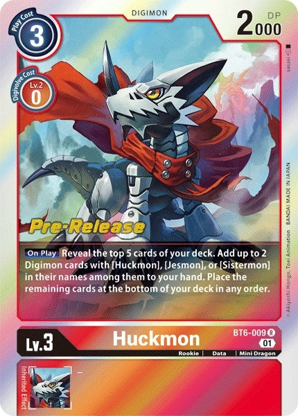 Image for Huckmon (BT6-009 R) (Double Diamond Pre-Release Cards) - Digimon Card Game