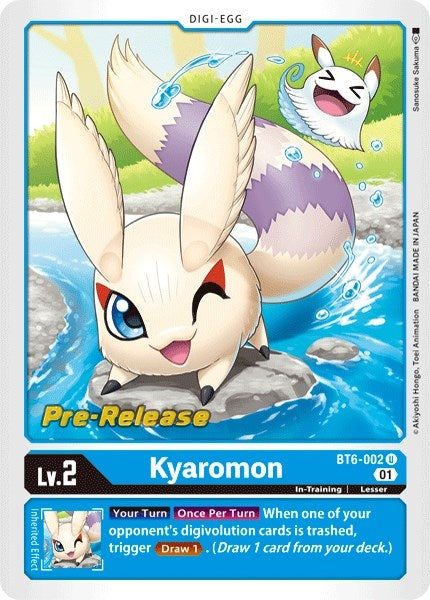 Image for Kyaromon (BT6-002 U) (Double Diamond Pre-Release Cards) - Digimon Card Game