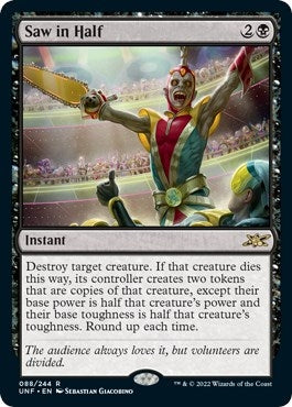Image for Saw in Half (88) (Unfinity) - Magic: The Gathering