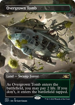 Image for Overgrown Tomb (Borderless) (284) (Unfinity) - Magic: The Gathering
