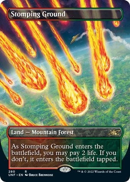 Image for Stomping Ground (Borderless) (280) (Unfinity) - Magic: The Gathering