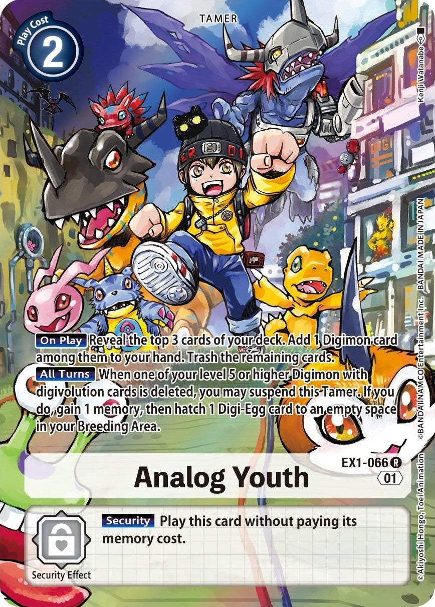 Image for Analog Youth (Alternate Art) (EX1-066 R) (Classic Collection) - Digimon Card Game