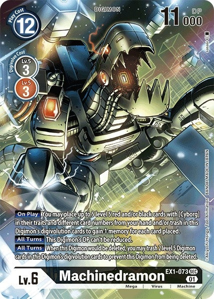 Image for Machinedramon (Alternate Art) (EX1-073 SEC) (Classic Collection) - Digimon Card Game