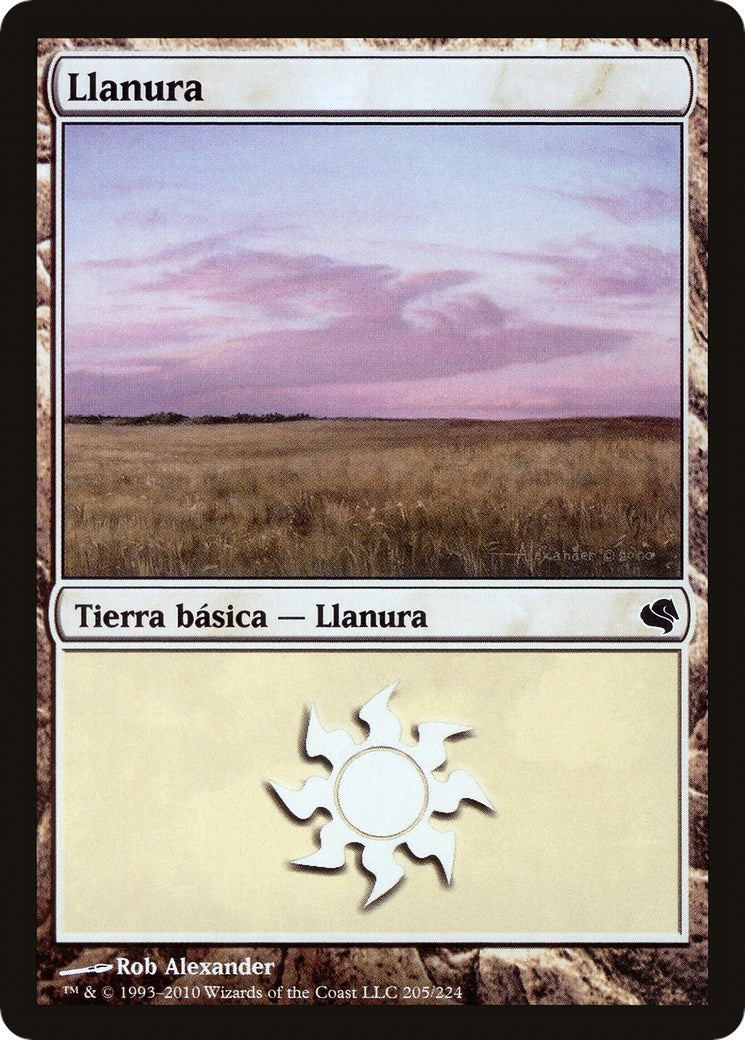 Image for Plains (Spanish) - "Llanura" (205) (205) (Magic Encyclopedia 2011 (Salvat)) - Magic: The Gathering