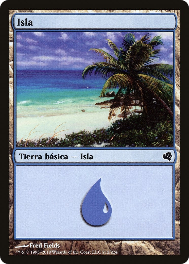 Image for Island (Spanish) - "Isla" (212) (212) (Magic Encyclopedia 2011 (Salvat)) - Magic: The Gathering