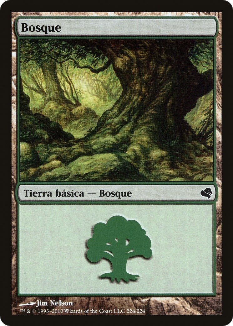 Image for Forest (Spanish) - "Bosque" (224) (224) (Magic Encyclopedia 2011 (Salvat)) - Magic: The Gathering