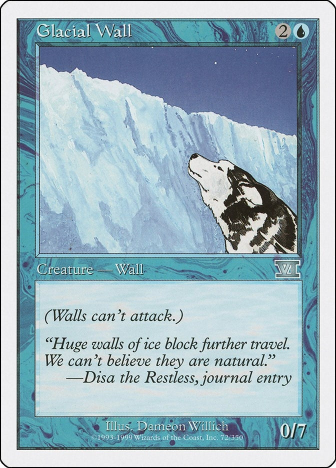 Image for Glacial Wall (72) (Classic Sixth Edition) - Magic: The Gathering