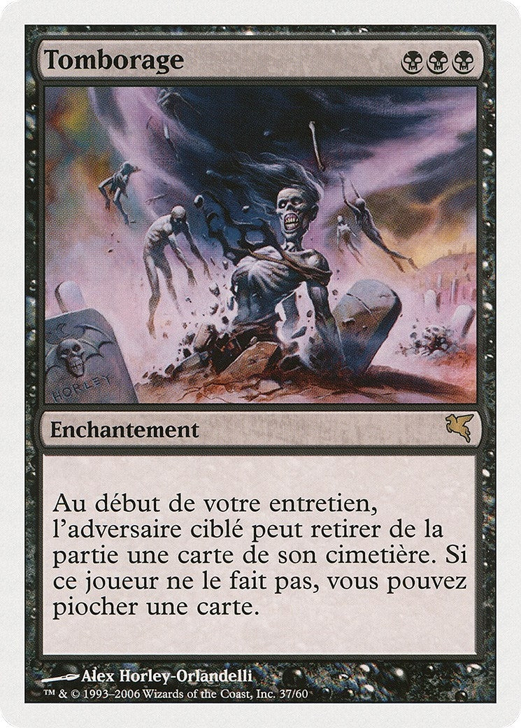 Image for Gravestorm (French) - "Tomborage" (A37) (Magic Encyclopedia 2005 (Salvat/Hachette)) - Magic: The Gathering