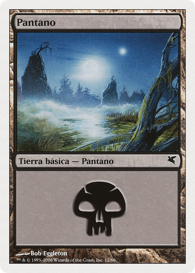 Image for Swamp (Spanish) - "Pantano" (F12) (F12) (Magic Encyclopedia 2005 (Salvat/Hachette)) - Magic: The Gathering