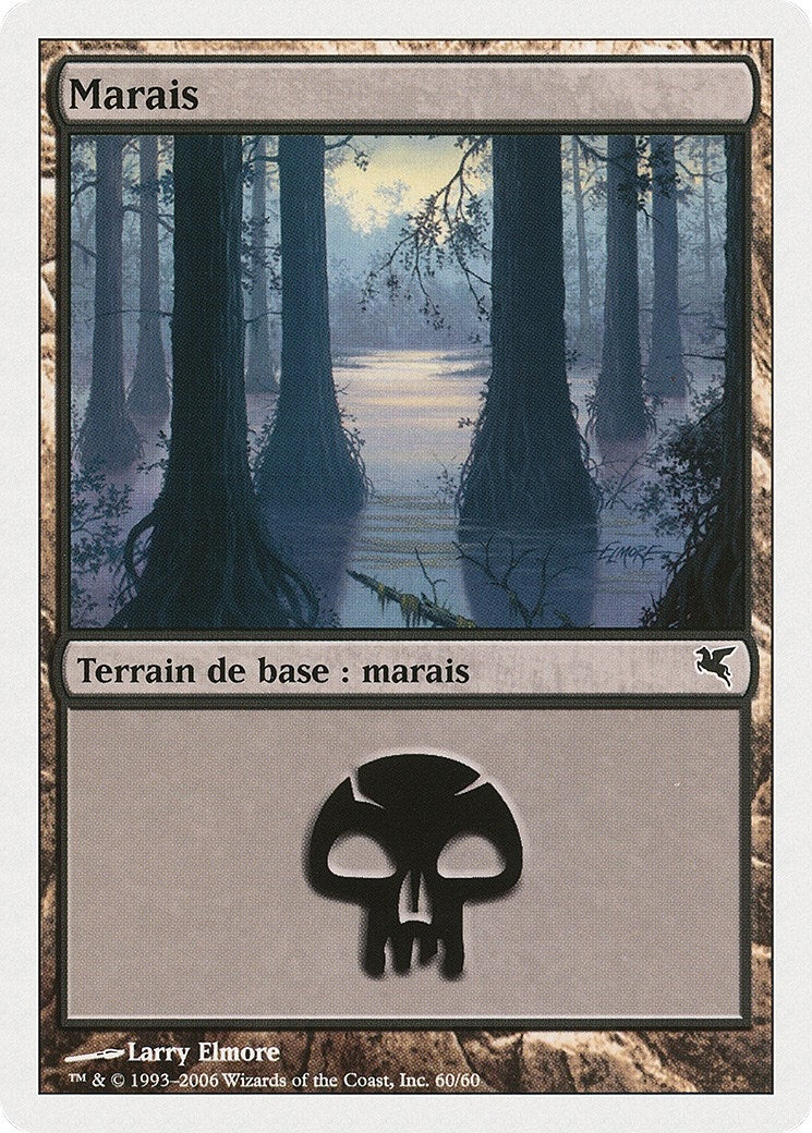 Image for Swamp (French) - "Marais" (A60) (A60) (Magic Encyclopedia 2005 (Salvat/Hachette)) - Magic: The Gathering