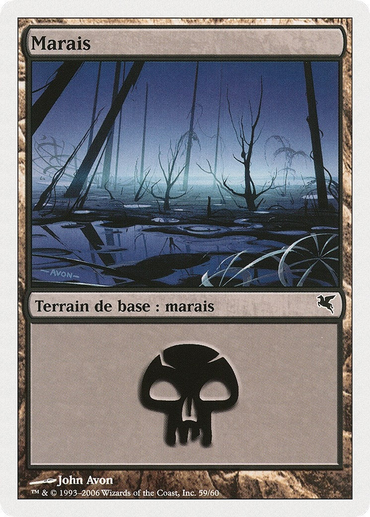 Image for Swamp (French) - "Marais" (A59) (A59) (Magic Encyclopedia 2005 (Salvat/Hachette)) - Magic: The Gathering