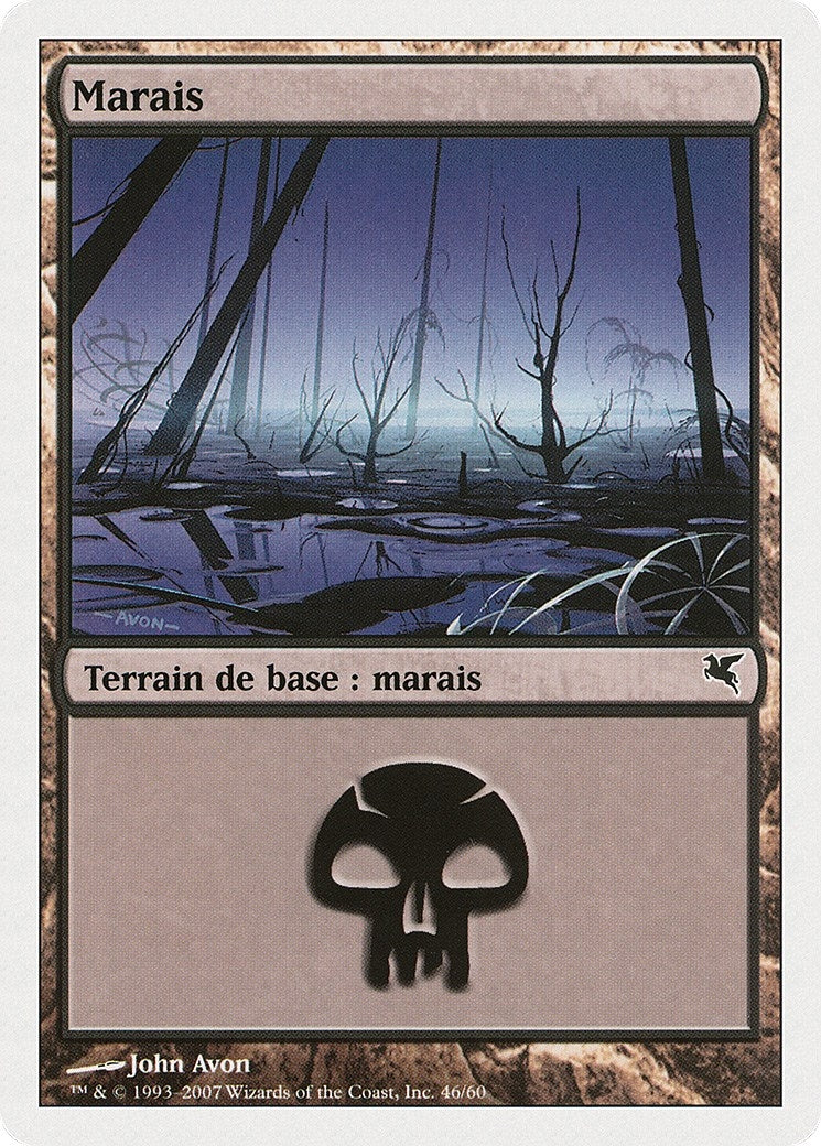 Image for Swamp (French) - "Marais" (D46) (D46) (Magic Encyclopedia 2005 (Salvat/Hachette)) - Magic: The Gathering