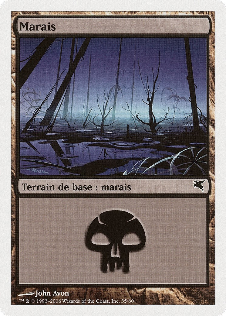 Image for Swamp (French) - "Marais" (F35) (F35) (Magic Encyclopedia 2005 (Salvat/Hachette)) - Magic: The Gathering