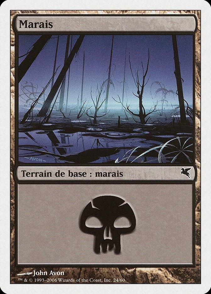 Image for Swamp (French) - "Marais" (F24) (F24) (Magic Encyclopedia 2005 (Salvat/Hachette)) - Magic: The Gathering