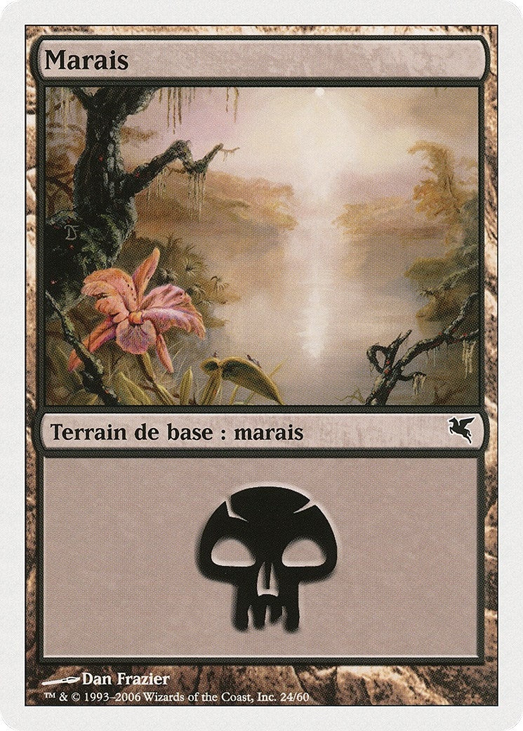 Image for Swamp (French) - "Marais" (A24) (A24) (Magic Encyclopedia 2005 (Salvat/Hachette)) - Magic: The Gathering