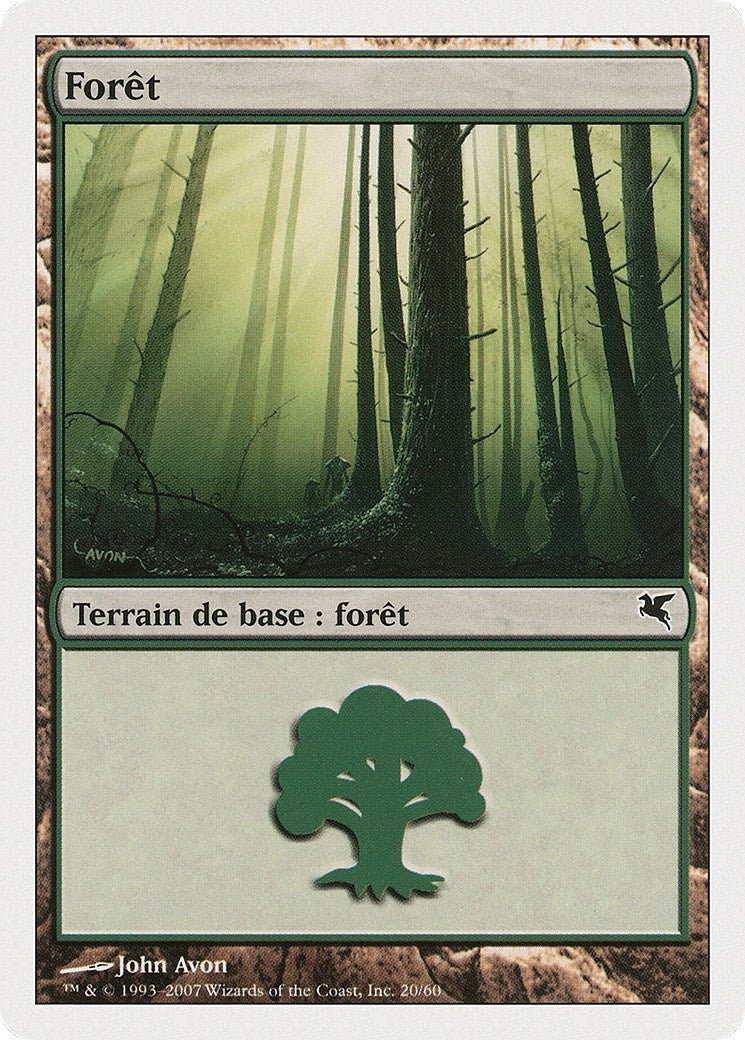 Image for Forest (French) - "Foret" (B20) (B20) (Magic Encyclopedia 2005 (Salvat/Hachette)) - Magic: The Gathering