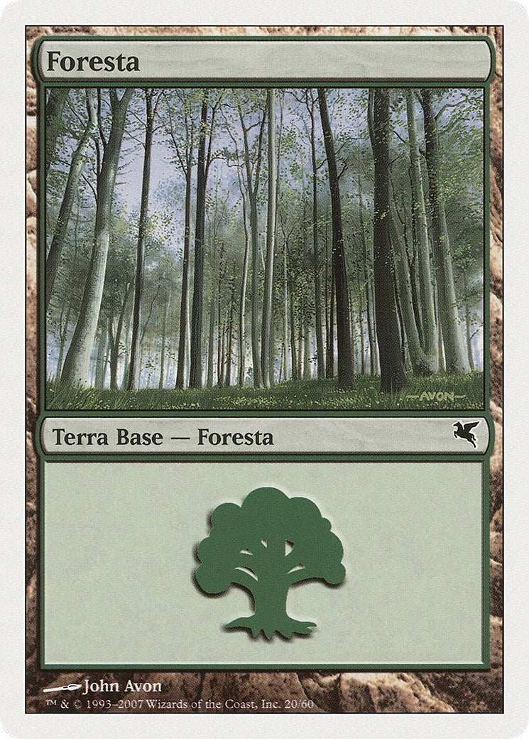 Image for Forest (Italian) - "Foresta" (J20) (J20) (Magic Encyclopedia 2005 (Salvat/Hachette)) - Magic: The Gathering