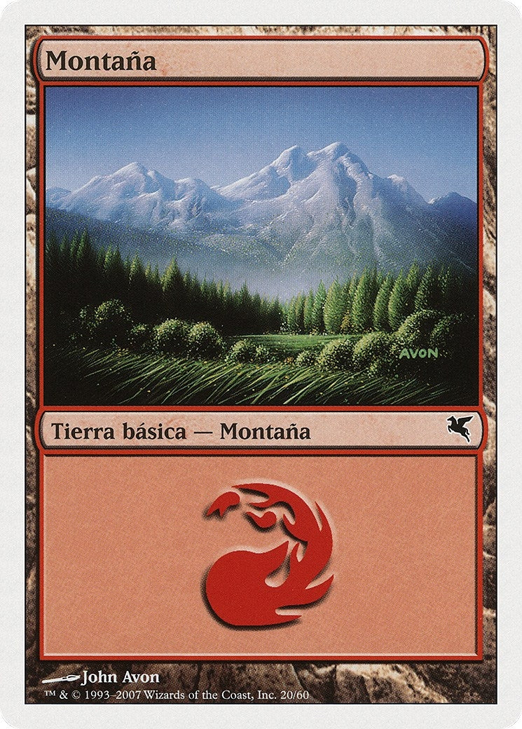 Image for Mountain (Spanish) - "Montana" (I20) (I20) (Magic Encyclopedia 2005 (Salvat/Hachette)) - Magic: The Gathering
