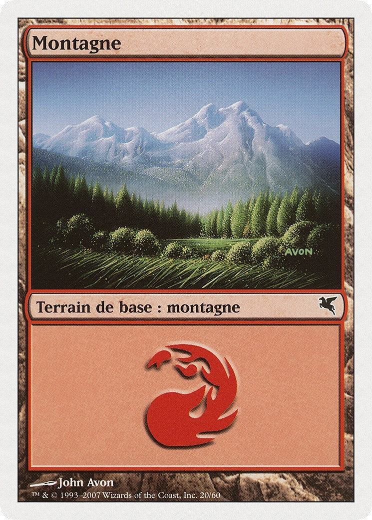Image for Mountain (French) - "Montagne" (I20) (I20) (Magic Encyclopedia 2005 (Salvat/Hachette)) - Magic: The Gathering