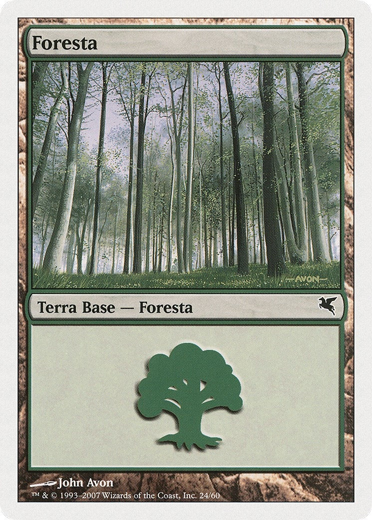 Image for Forest (Italian) - "Foresta" (D24) (D24) (Magic Encyclopedia 2005 (Salvat/Hachette)) - Magic: The Gathering