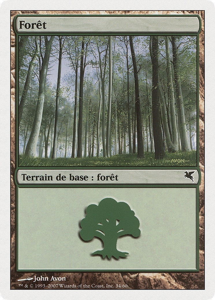 Image for Forest (French) - "Foret" (J34) (J34) (Magic Encyclopedia 2005 (Salvat/Hachette)) - Magic: The Gathering