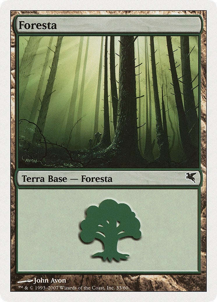 Image for Forest (Italian) - "Foresta" (K33) (K33) (Magic Encyclopedia 2005 (Salvat/Hachette)) - Magic: The Gathering