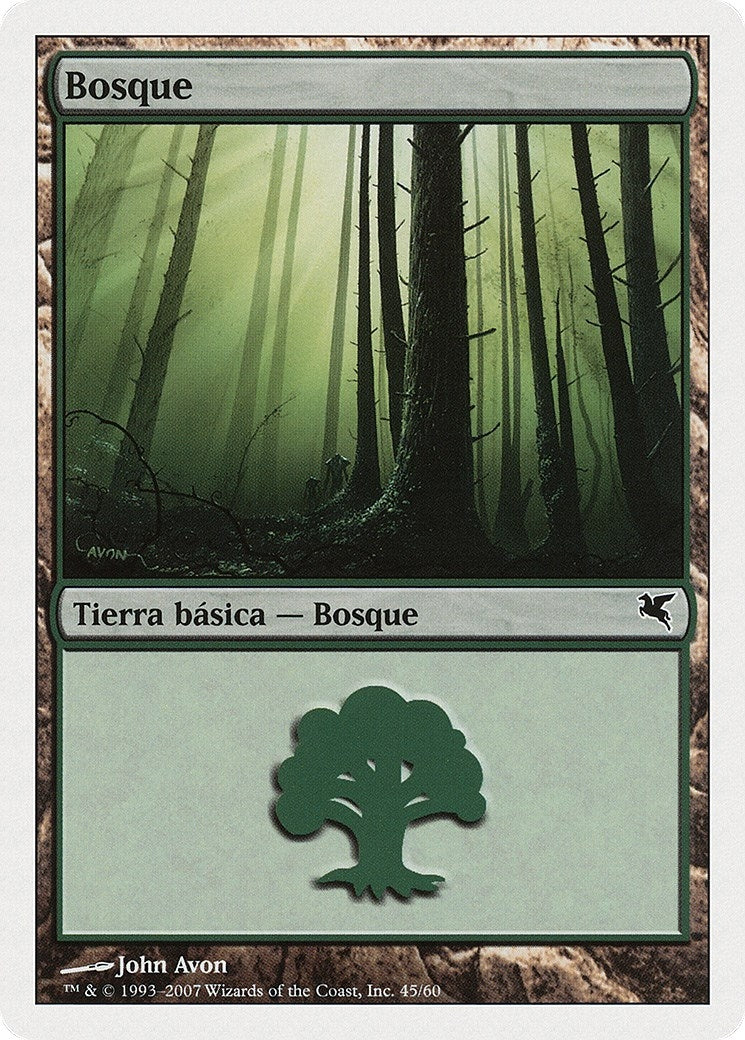 Image for Forest (Spanish) - "Bosque" (J45) (J45) (Magic Encyclopedia 2005 (Salvat/Hachette)) - Magic: The Gathering